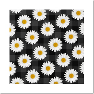 Daisy Daisies Flower Pattern Gift Posters and Art